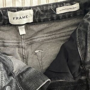 FRAME Le One Crop Mini Boot Denim Women’s Size 1 (fits 25 to 29).